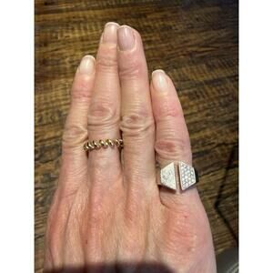 RITA Split Diamond Pinky Ring 2.75 Roseark 14k Gold